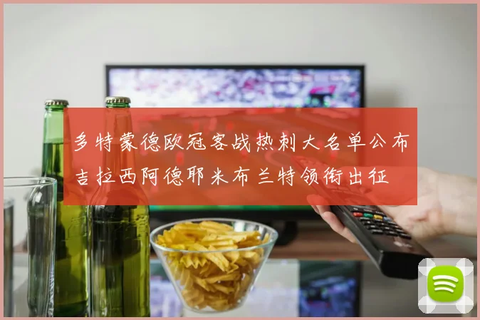 多特蒙德欧冠客战热刺大名单公布吉拉西阿德耶米布兰特领衔出征